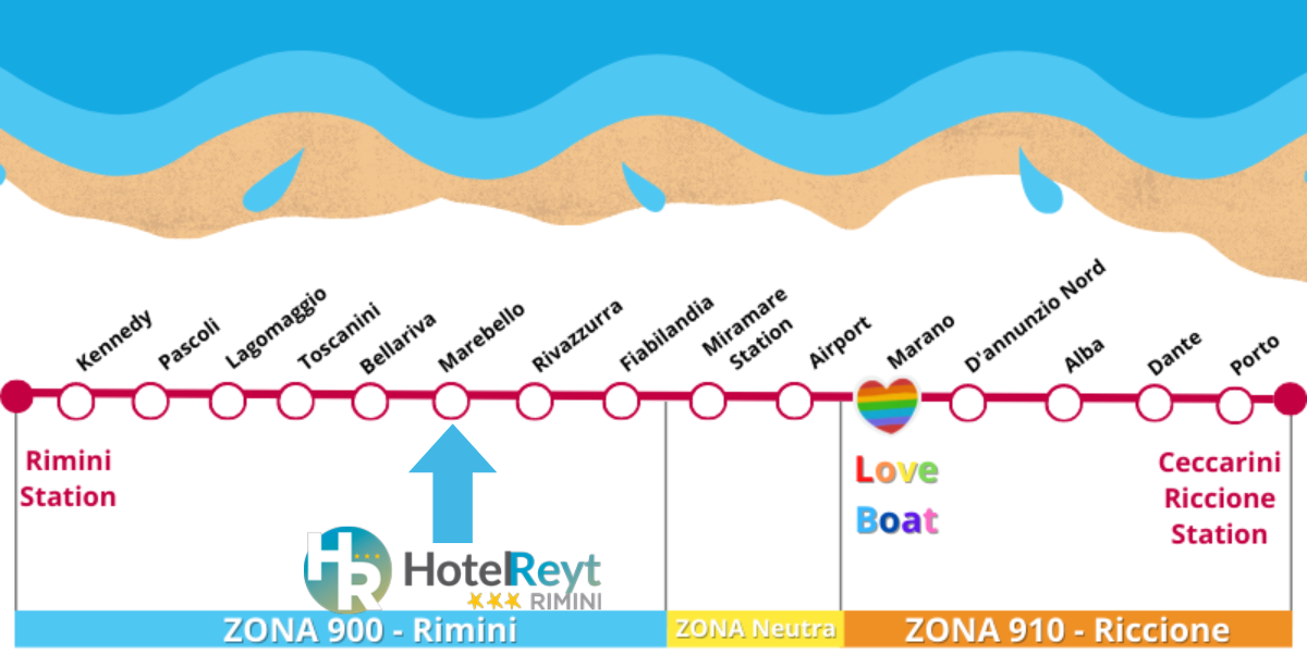Fermata Metromare vicino Hotel Reyt